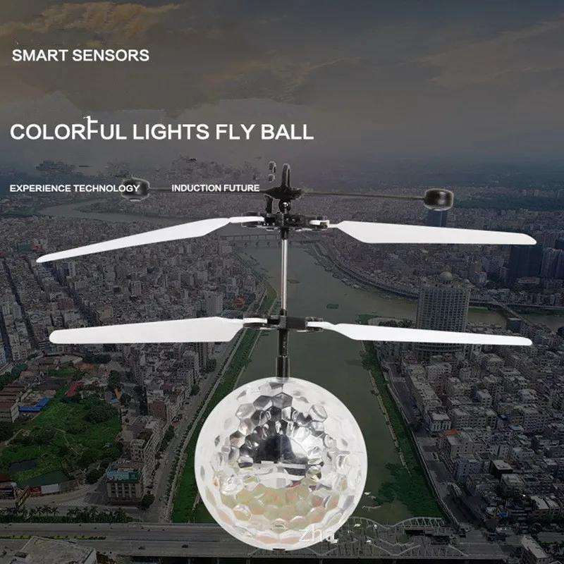 Latest Flying Ball Luminous Kid's Flight Balls Electronic Infrared Induction Aircraft Remote Control Playthings LED Light Mini Helicopter