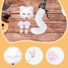 Animal Cosplay Set Plush Fox Ears Headband and Paw Gloves Halloween Costume for Role Play Party