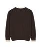 Nigaennikol Layered Round V Neck Knit_Brown