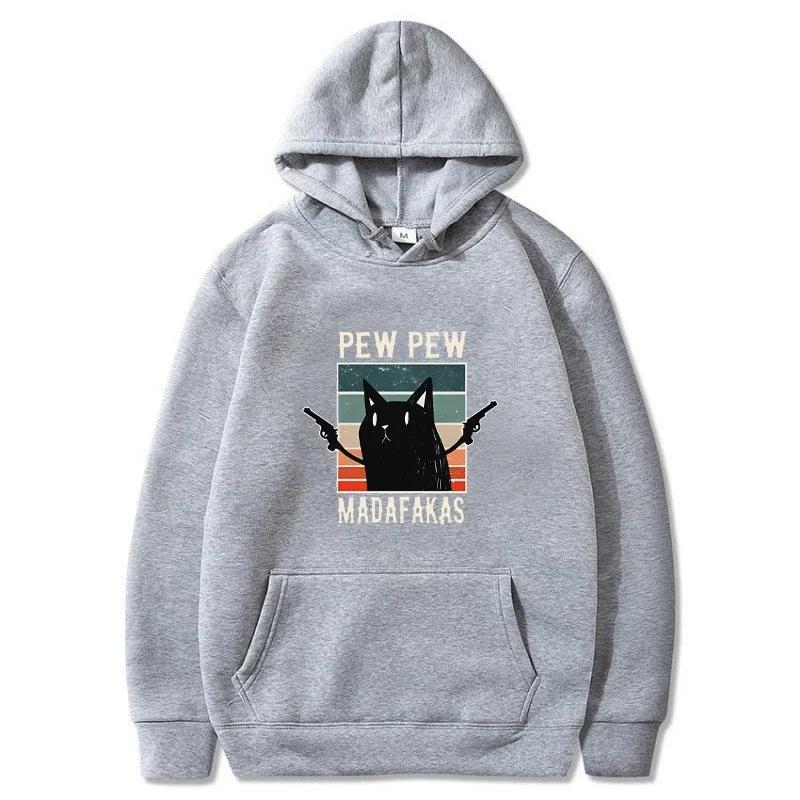 Autumn Hoodie Pew Pew Madafaks Cute Funny Printed Sweatshirt Youthful Woman Men's Autumn Fleece Hooded Fashion Sportswear