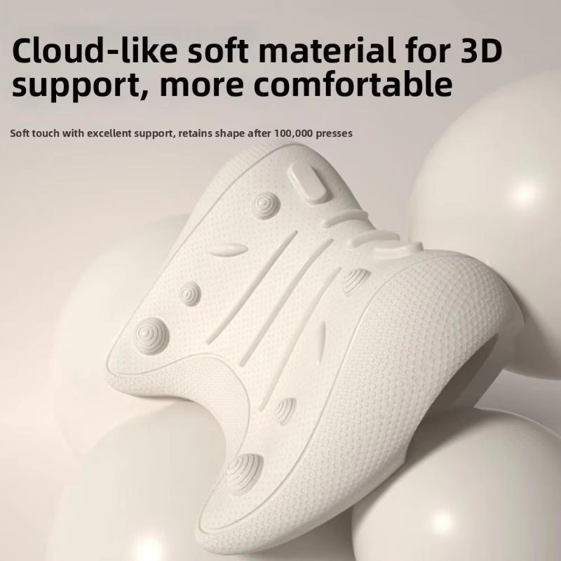 1Pcs Ergonomic Neck And Shoulder Massage Pillow Vertebrae Relax For Home Use Helps Stretch Cervical