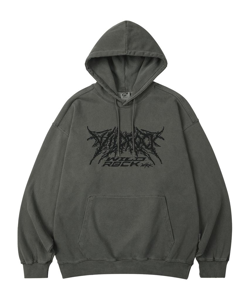 WILDROCK Wild Raw Logo Pigment Oversized Hoodie_5 Col