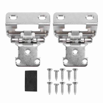 2Pcs Self Closing Cabinet Hinge 1 2in Enhanced Safety Steel Semi Wrap Overlay Cupboard Door Hinge for Kitchen Bathroom