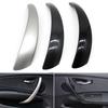 Car Interior Door Black Silver Carbon Left Right Pull Handle Cover Trim Replacement For BMW 1 Series E81 E82 E87 E88