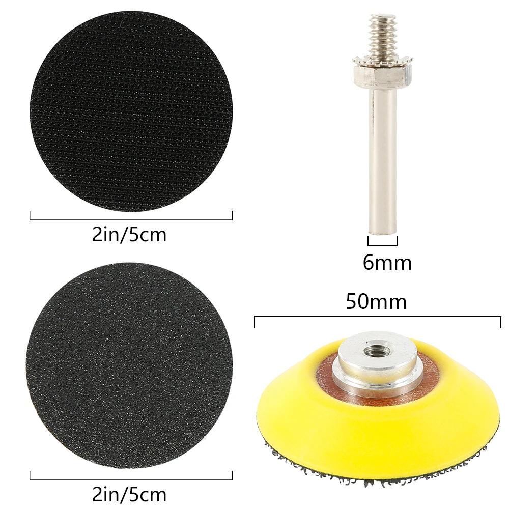 180 Stück 60-10000 Körnung Schleifen Nass Trocken Sandith Klettschleifpad Scheibe 50mm Wasserdichtes Schleifpapier Polieren Für Holzbefestigung
