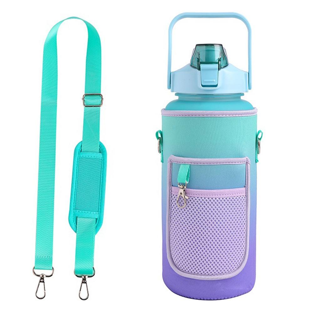 Half Gallon Insulator Sleeve Gradient Color Thermo Pouch Cute Cup Bottle Bag  Outdoor Sports Color 1