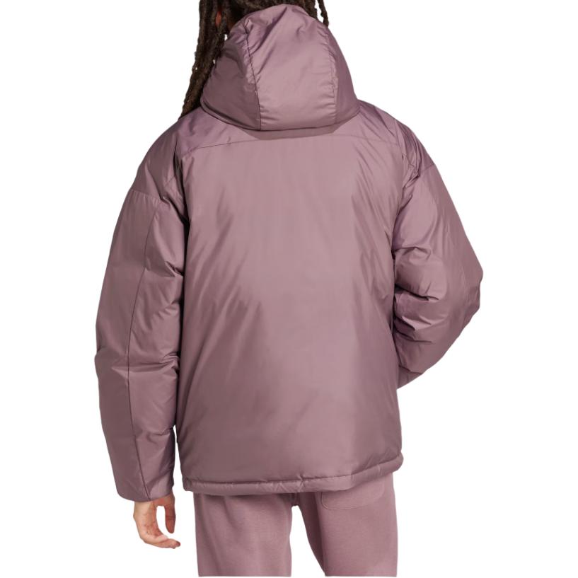 Adidas Real Madrid FW24 Down Jacket Fashion Comfortable Warm Reversible Cotton Coat Men Jacket Dark-Gray Brown IT3770