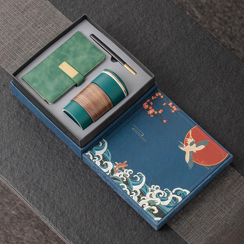 Business Water Cup & Notebook Gift Set