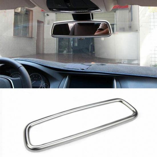 Interior Rearview Mirror Frame Trim Fit For BMW 3 4 Series GT 13- ABS Silver
