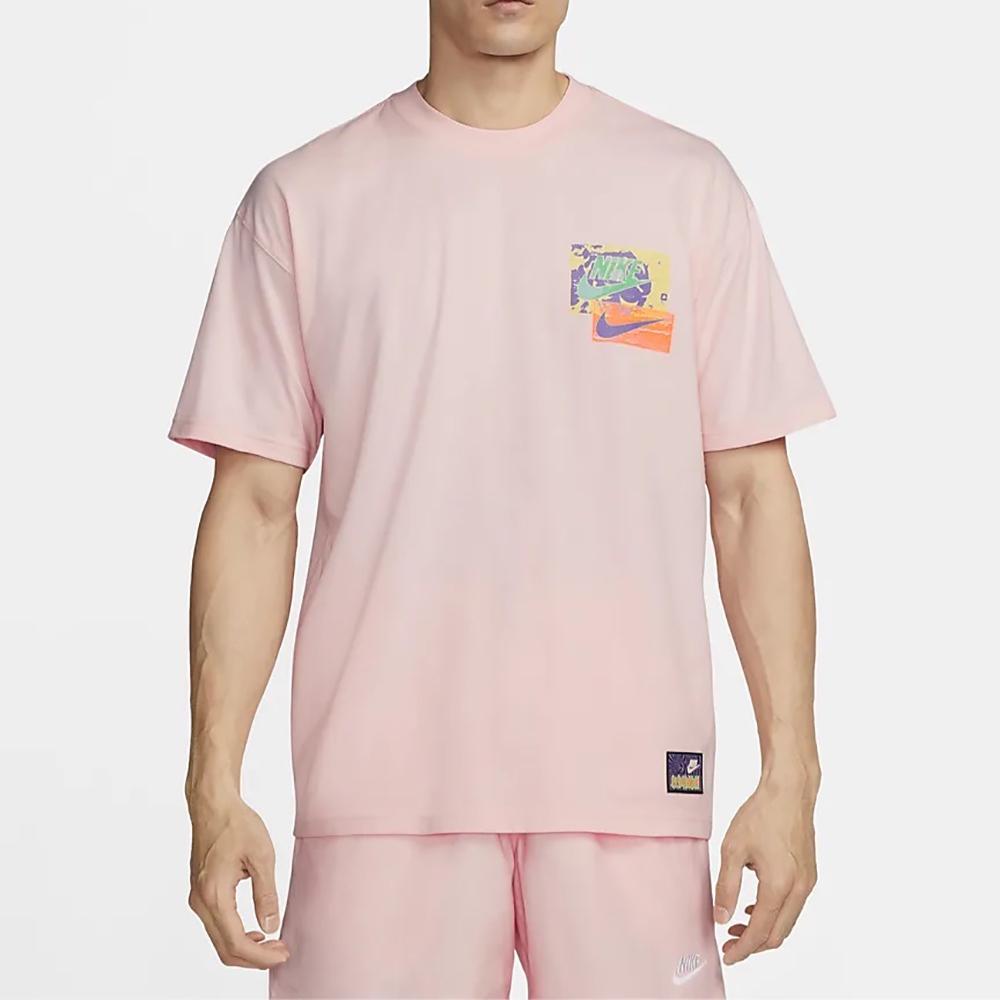 New Nike T Shirts Men Pink FB9787-686