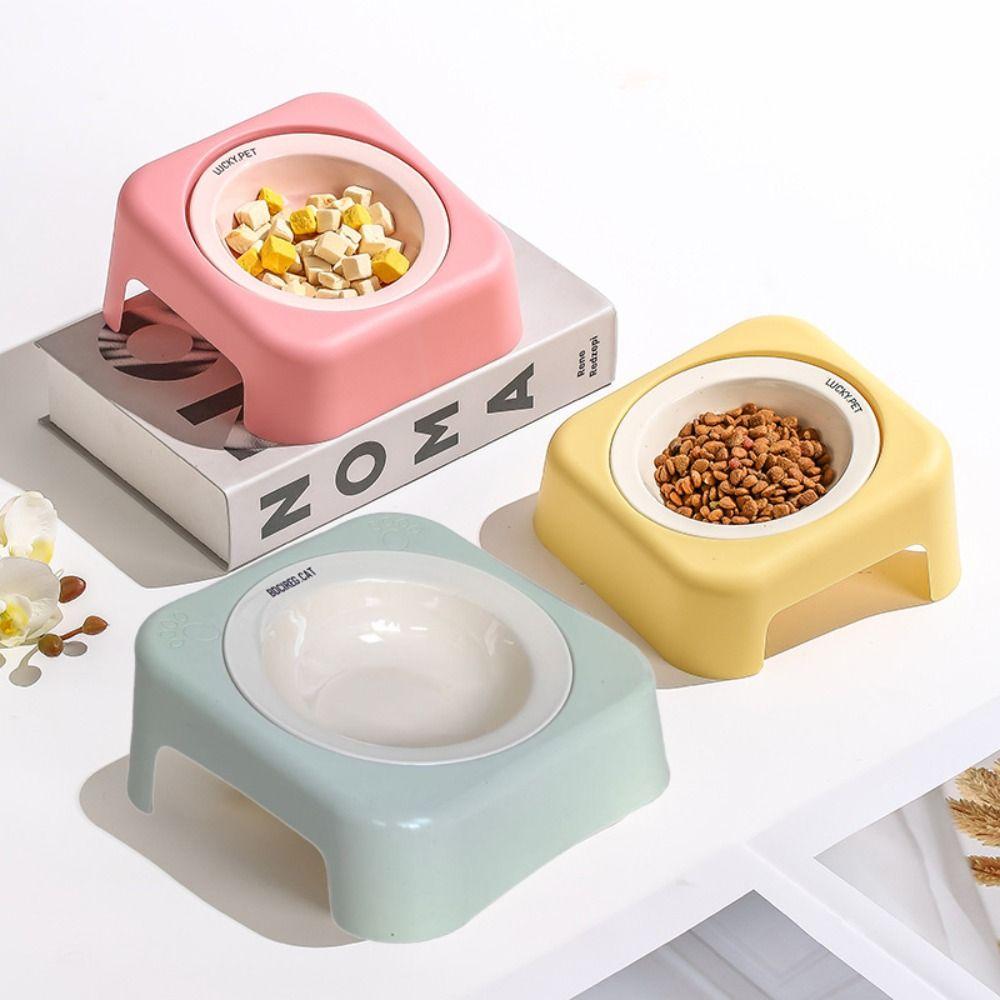 Dopamine Flying Disc Bowl Anti Overturning Eating Bowl Creative Drinking Bowl Neck Guard