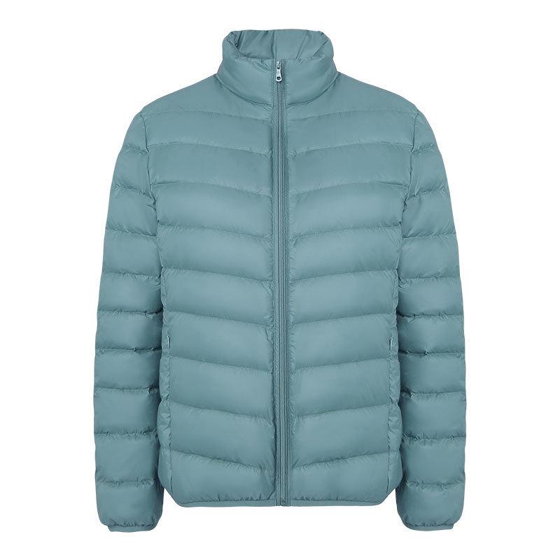 2024 Women's Slim Fit Lightweight Down Jacket - Autumn/Winter, Short, 90% White Duck Down, Stand Collar, Korean Style, Plus Size Available.