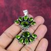Peridot Gemstone 925 Sterling Silver Handmade Women Designer Pendant Jewelry, Antique Pendant Jewelry