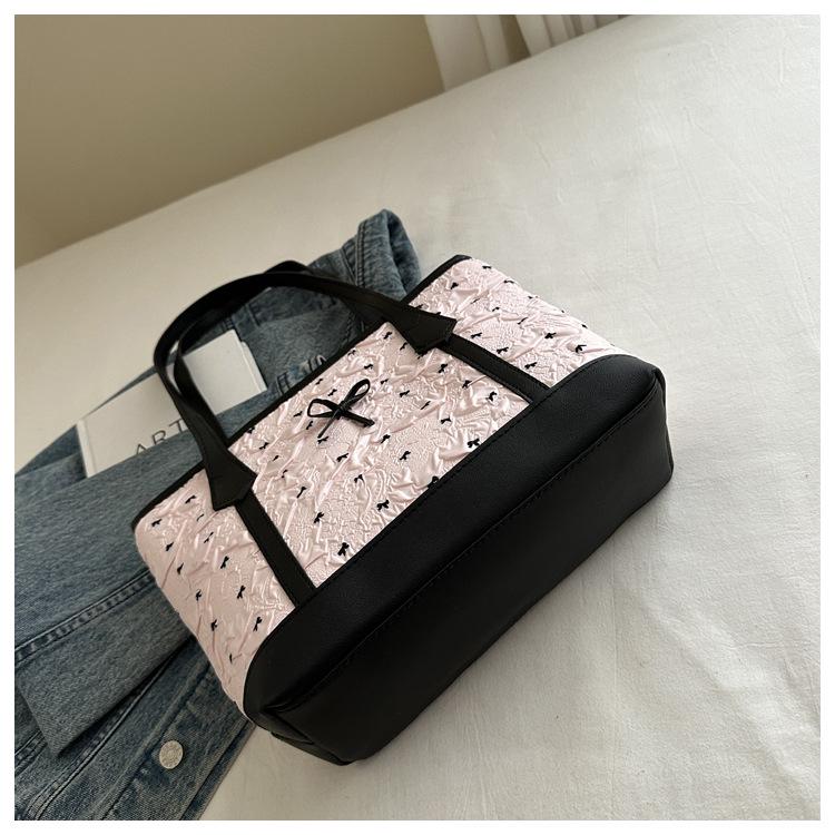 Damen Punkte Schleife Tragetasche & Umhängetasche