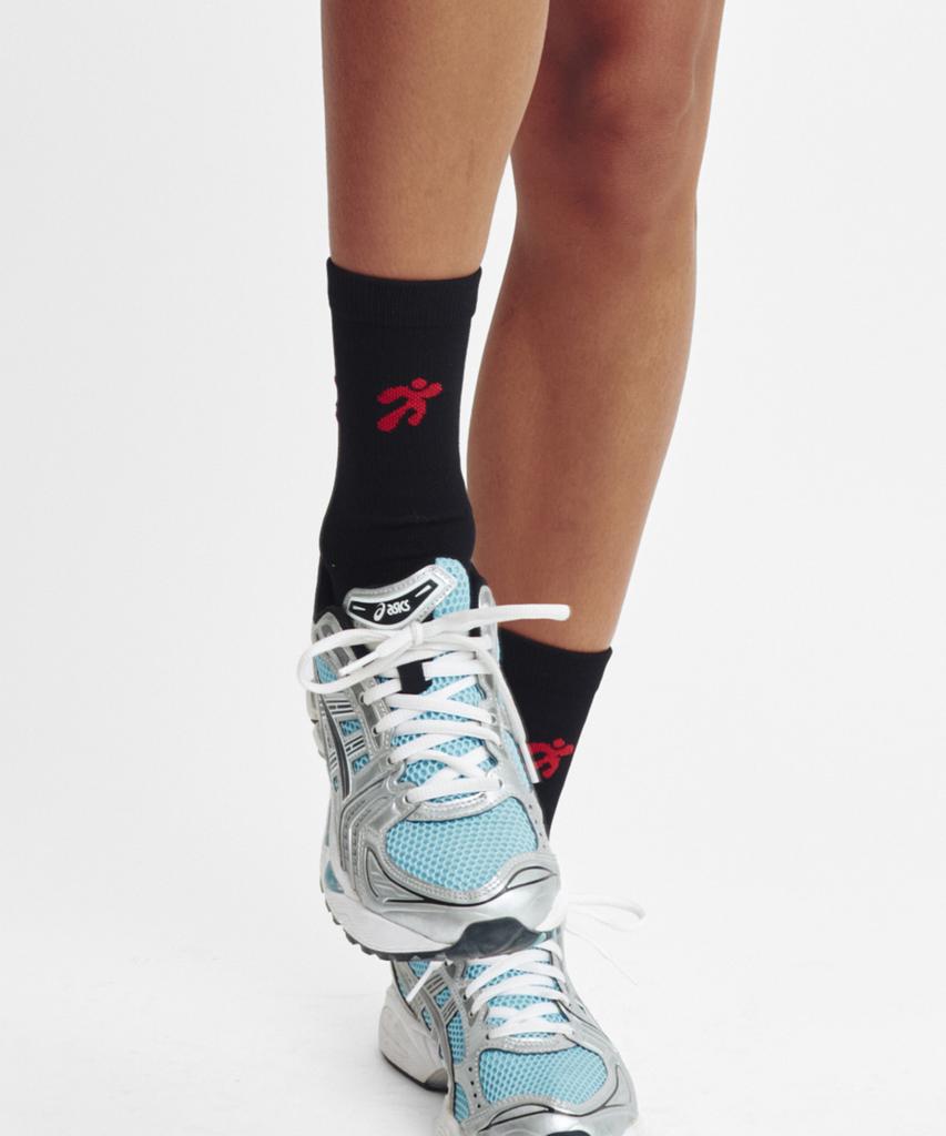 Minasu Flow Running Crew Socks_Black