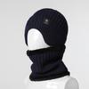 Elderly Men's Thick Knit Winter Hat with Ear Protection