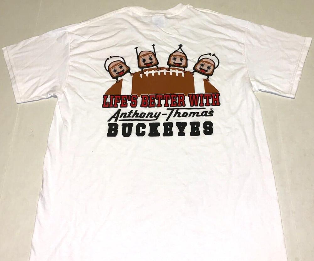 Rare Vintage Anthony Thomas Chocolates Columbus Ohio Buckeyes T-Shirt New MEDIUM Unisex T-Shirt XL
