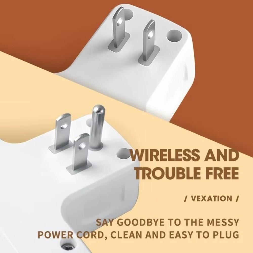 Light Indicator AC Power Strip Durable Wall Mounted Socket  Home Office