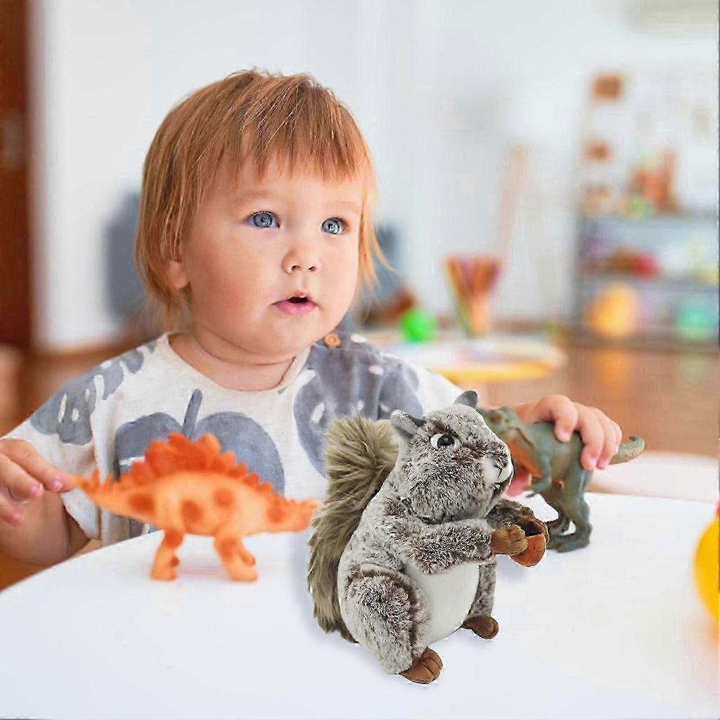 Eichhörnchen Plüschtiere Ultraweich Niedliches Eichhörnchen Stofftier Plüschtier für Kinder Geburtstag Jungen Mädchen Babys Schlafenszeit Geschenk