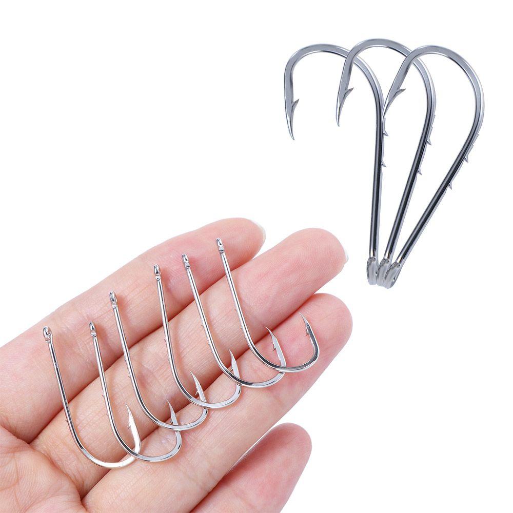 Fishing Hook Sharp Anti-rust Bait Accessories Offset Narrow Bait Hook Barbed Fishhook High Carbon Steel Long Shank Fishing Hook