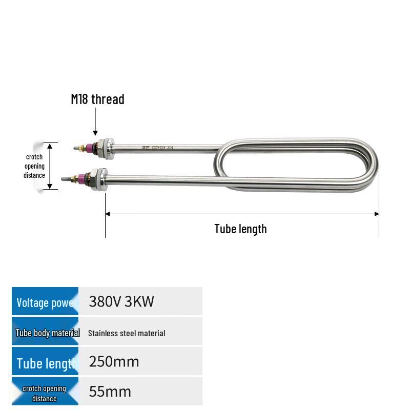 304 Stainless Steel Electric Heating Tube for Steamer