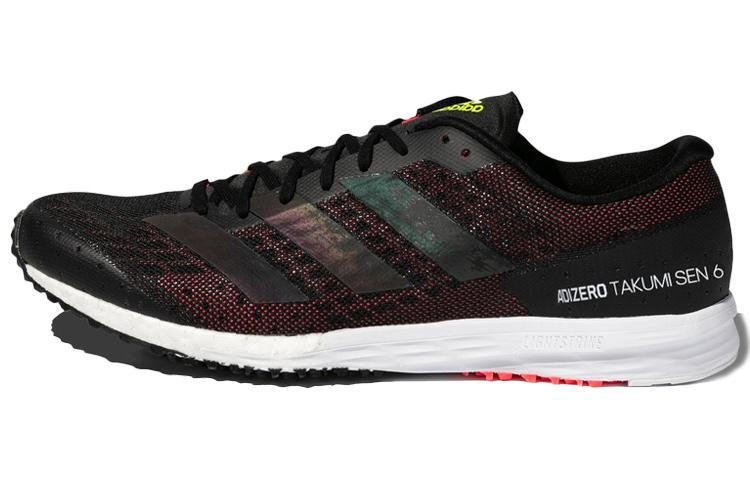 adidas Adizero Takumi Sen 6 Minimalist Style Mesh, Synthetic Leather Cushioning Slip Resistant Low Top Marathon EG4660