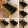 Table Decoration Elegant Black Gold Glitter Sparkling Waterproof Party Table Cover for Wedding Birthday Celebration Decoration