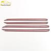 Evos Interior Door Trim: Stainless Steel Edge Bumper, Bright Strip, Decorative Sticker Accessories