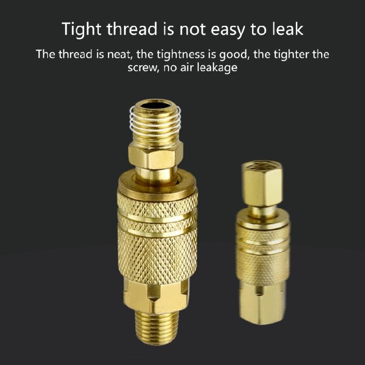 Quick Release Coupling Adapter Quick Coupler Tool Air Line Hose Fitting Quick Connect Air Hose Fittings Easy to Use