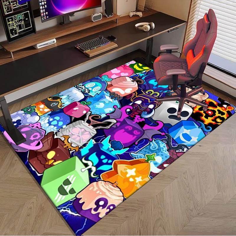 Colorful Cube Creatures Carpet, Chair Rug,Rug for Office Bedroom living rooms, Doormat decor Fan Gift Christmas Gift