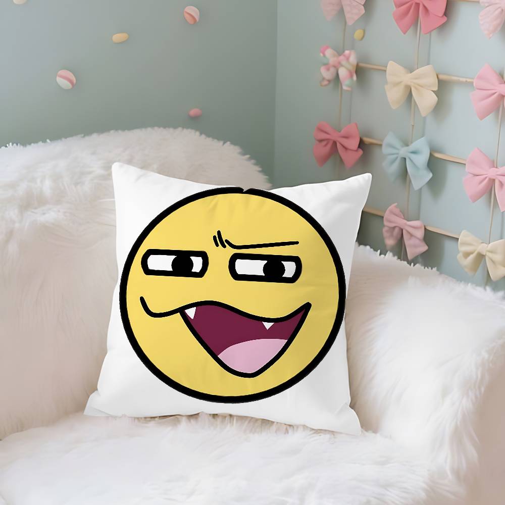 Funny EEpic Face Case Plush Fabric Soft Pillowcase Double Sided Print Cushion Cover Household Gifts