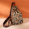 Fashion Leopard Print Soft Leather Women's Chest Bag