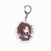 Demon Slayer Anime Acrylic Transparent Keychain Cute Accessories Food Theme Pendant Charm Decor Gift Fans Collection for Carry Mini Lightweight