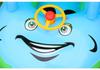 ABC Sunshade Baby Swimming Ring with Steering Wheel & Seat