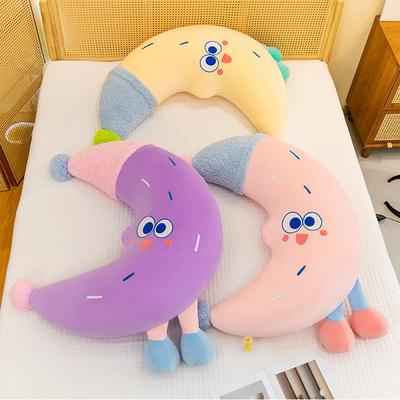 Neumond Cartoon Kissen Plüschtier Schlafen auf dem Bett Kissenpuppe Geburtstagsgeschenk Kissen