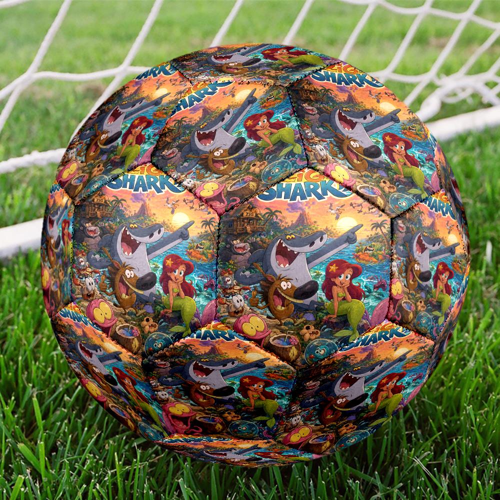 Zig & sharko Theme Size 5 Soccer Ball, Suitable for Both Indoor and Outdoor Matches, a Gift Suitable for Everyone.