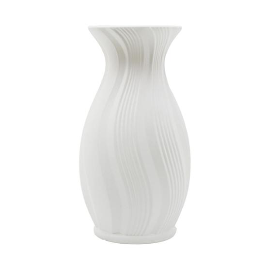 

Маленькая белая ваза из искусственной керамики Минималистичная современная ваза для пампасной травы Декоративный держатель для цветов для стола камина полки Декор гостиной Small белый