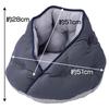 Petio Cool and Relaxing Bed for Dogs and Cats, Enveloping Dome HNA, Charcoal