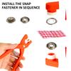 Snap Button Kit with Manual Pliers Stainless Steel Press Studs Tool for DIY Crafts Clothes Hats Bags Sewing Snap Fastener Kit
