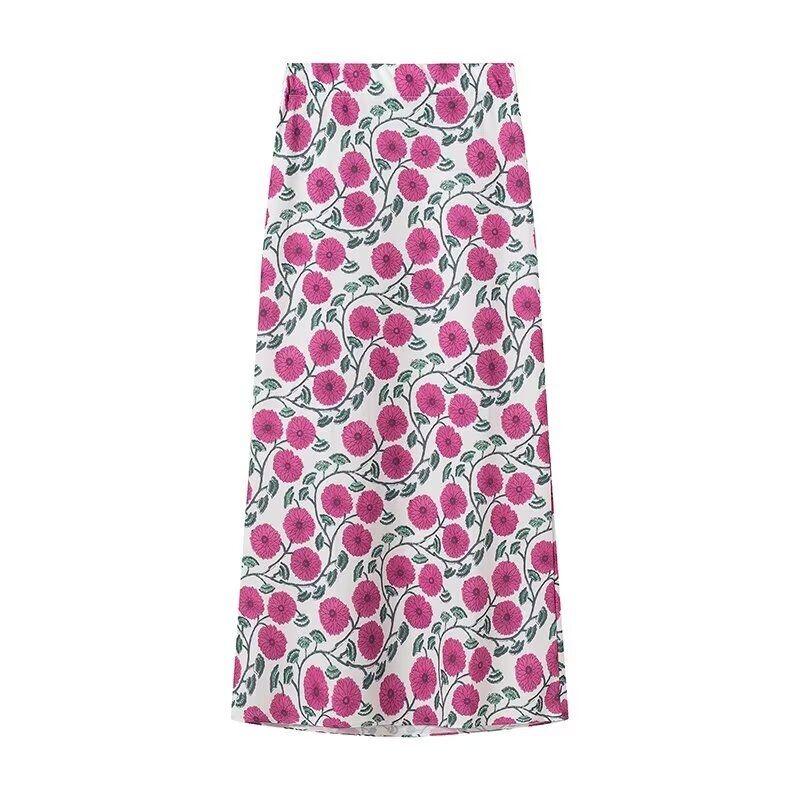 Jnleaog Spring New Arrival Women's Clothing Fashion Style French Fashion Design Print Shirt Printing Skirt Suit