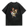 European Goldfinch and Other Native Finches Vintage Washed Stylish Fashion Graphic Unisex Top For Everyday Wear Breathable