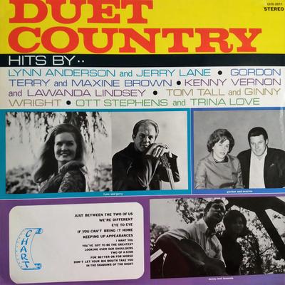LP Record VARIOUS - Duet Country CHS2011 Chart Records 1969 UK Folk Used