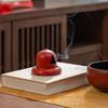 Edenus Chinese Lacquer Red Ceramic Tea Set with 6 Cups