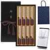 Sympathy Incense Gift Set In Paulownia Wood Box [Special Selection Karin Sandalwood with Inner Wrapping and Carry Bag] Made In Japan, Low Smoke,