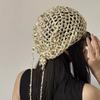 Sequined Triangular Scarf Bohemian Hollow Shawl Elegant Fart Curtain  Women