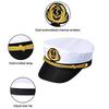 Yacht Captain Hat Sailor Captain Costume Men Navy Marine Hat Adjustable Boat Navy Hat for Adult Kid Men Women
