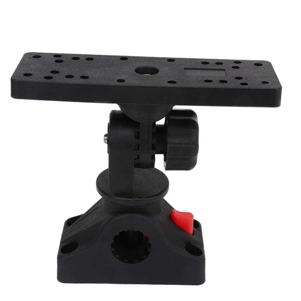 360 Degree Rotating Fish Finder Mount Removable Base Black Color Marine Electronic Mount Boat Electronics Mount Boat Use
