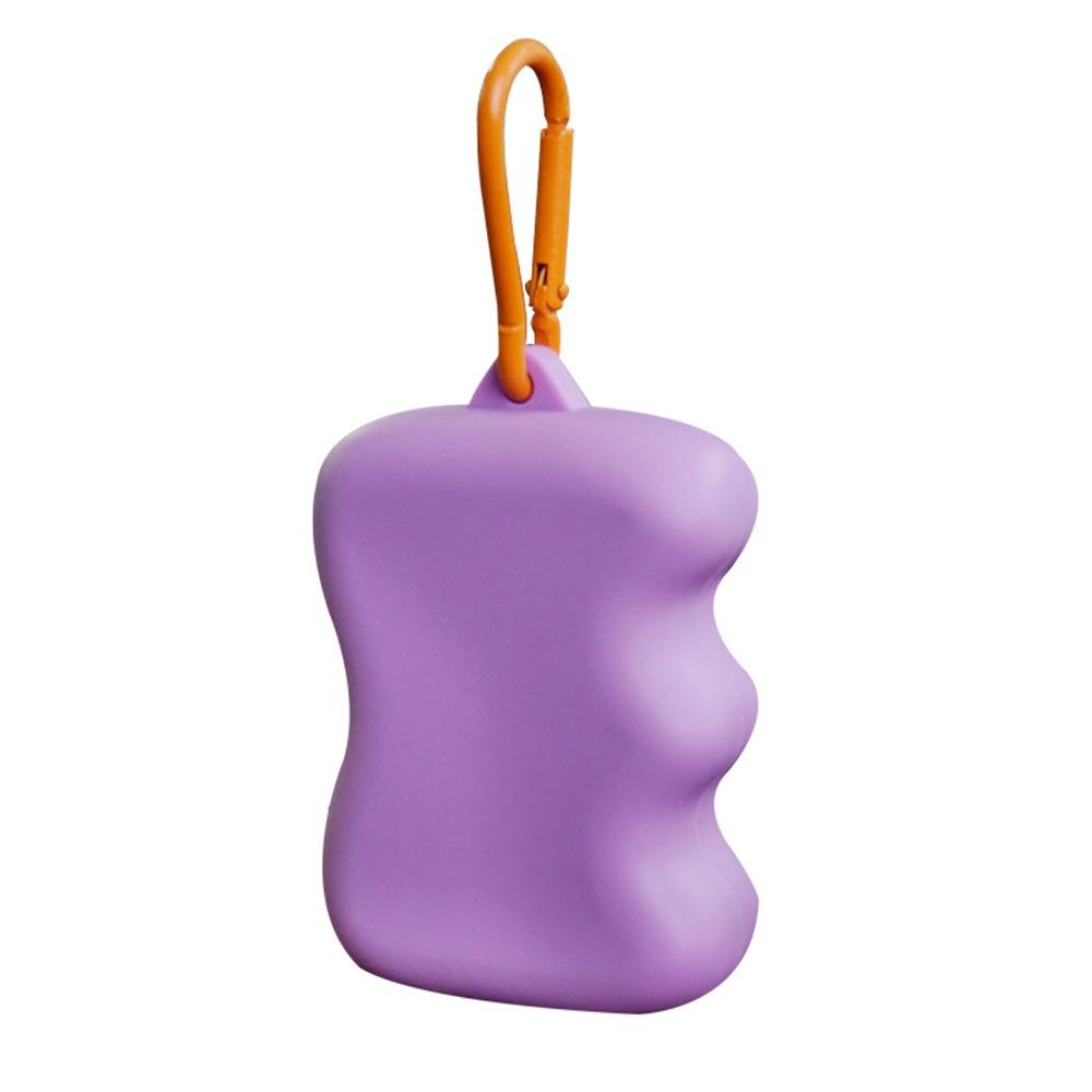 Food Grade Silicone Dog Treat Pouch BPA Free Carabiner Included Pet Treat Dispenser Portable Squeezable Dog Treat Bag