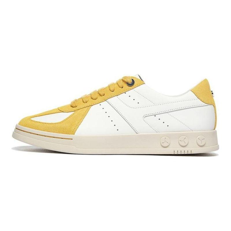 LI-NING 1990 Zhengrong Men s Low Top Skate Shoes Off White Yellow ALHS027-4 40