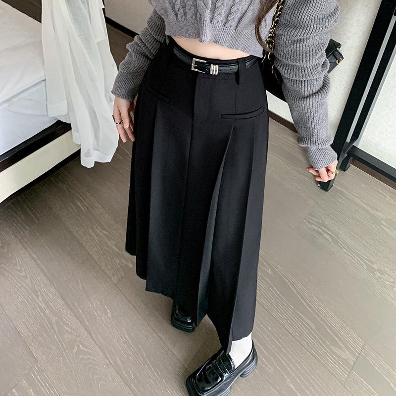 High-Waist Pleated Casual Skirt - Spring/Summer 2025 Collection